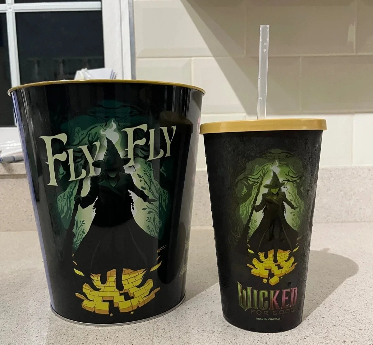 Wicked For Good Popcorn bucket and Collectors Cup, image 3
