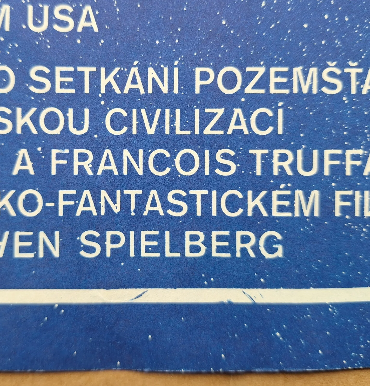 CLOSE ENCOUNTERS OF THE THIRD KIND, ORIGINAL A3 CZECH MOVIE POSTER, PAVEL BENES, изображение 4