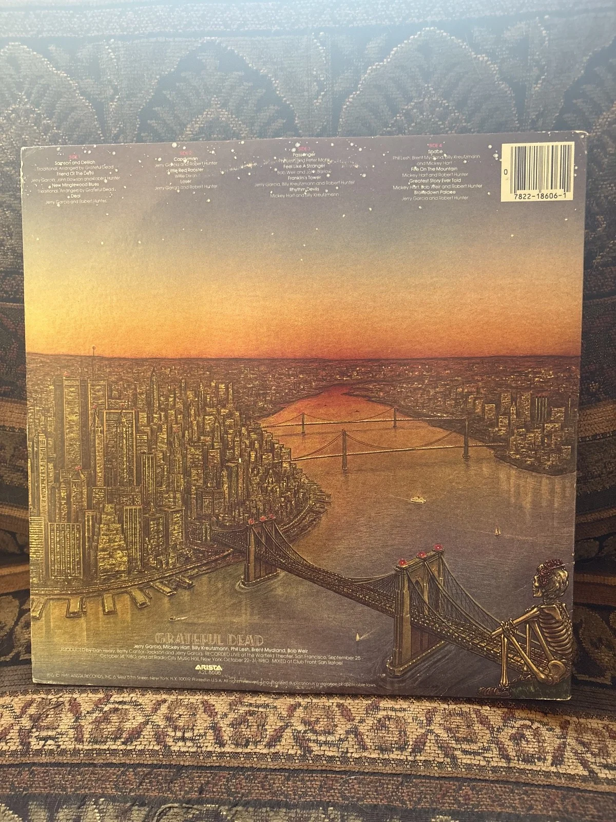 Whole Band SIGNED GRATEFUL DEAD 'DEAD SET' LIVE VINYL RECORD LP, image 5