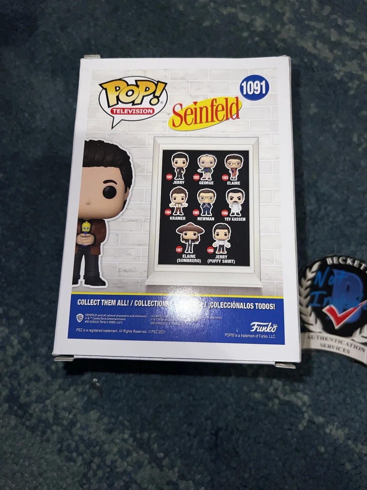 Jerry Seinfeld Signed Official Jerry Seinfeld Funko Pop TV Legend Beckett #2, image 3