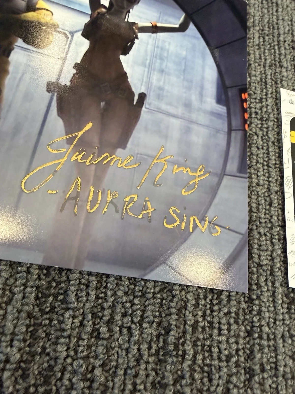 Jaime King — JSA COA Jamie King signed Aurra Sing 8x10 Photo Star Wars the Clone Wars CN GOLD, image 2