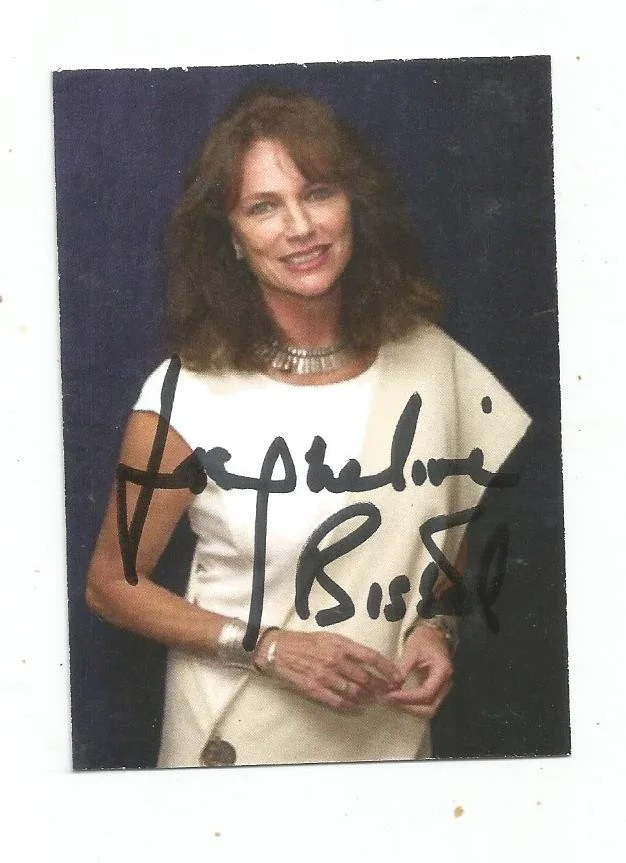 JACQUELINE BISSET RARE DUAL SIGNED THRU THE MAIL IN 04/2026 2 SIDED PROMO CARD, image 2