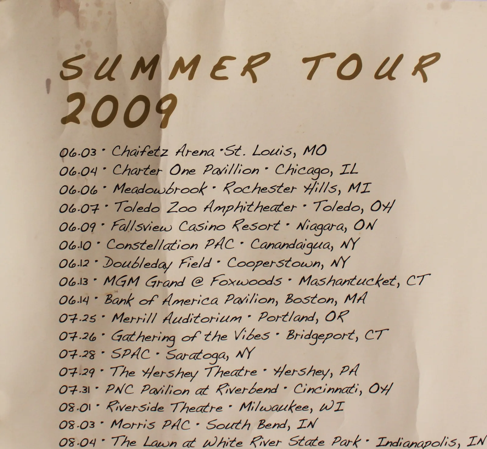 David Crosby, Stephen Stills, Graham Nash — (3) Crosby, Stills & Nash Signed 24x36 Summer Tour 2009 Concert Poster JSA, изображение 4