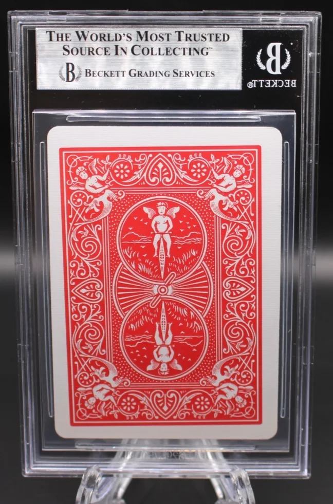 JESSE EISENBERG SIGNED MAGIC PLAYING CARD NOW YOU SEE ME BECKETT BAS SLABBED BGS, изображение 3