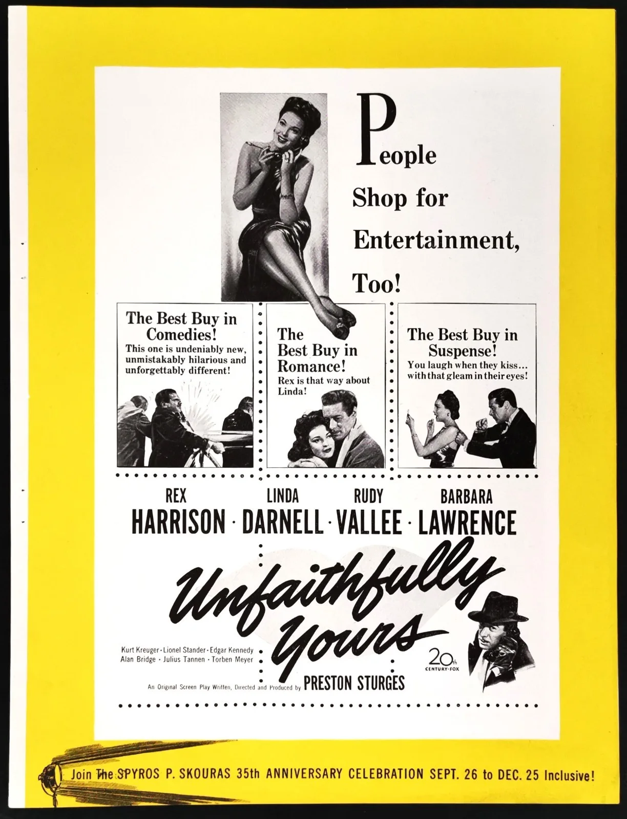 SNAKE PIT 1948 Olivia De Havilland, Mark Stevens, Leo Genn TRADE ADVERT, image 2