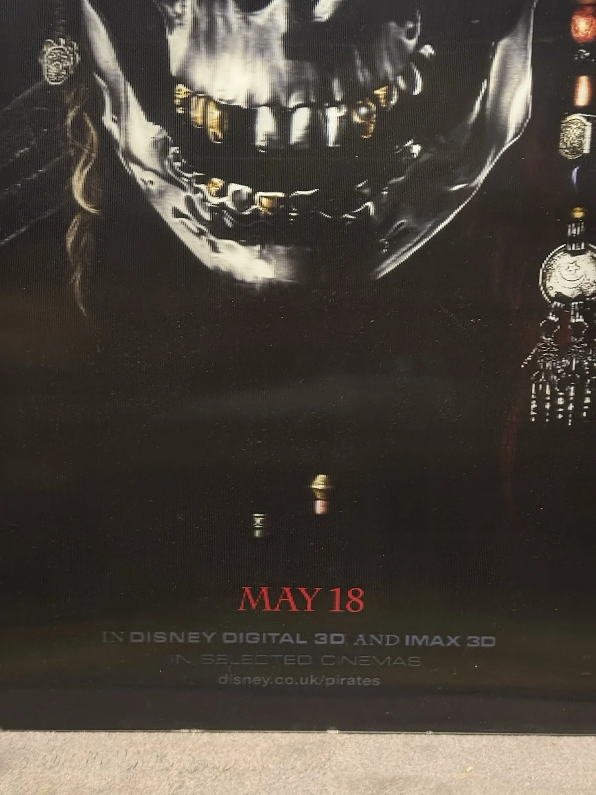 LENTICULAR CINEMA POSTER 1 of 50 UK Pirates of the Caribbean On Stranger Tides, изображение 3