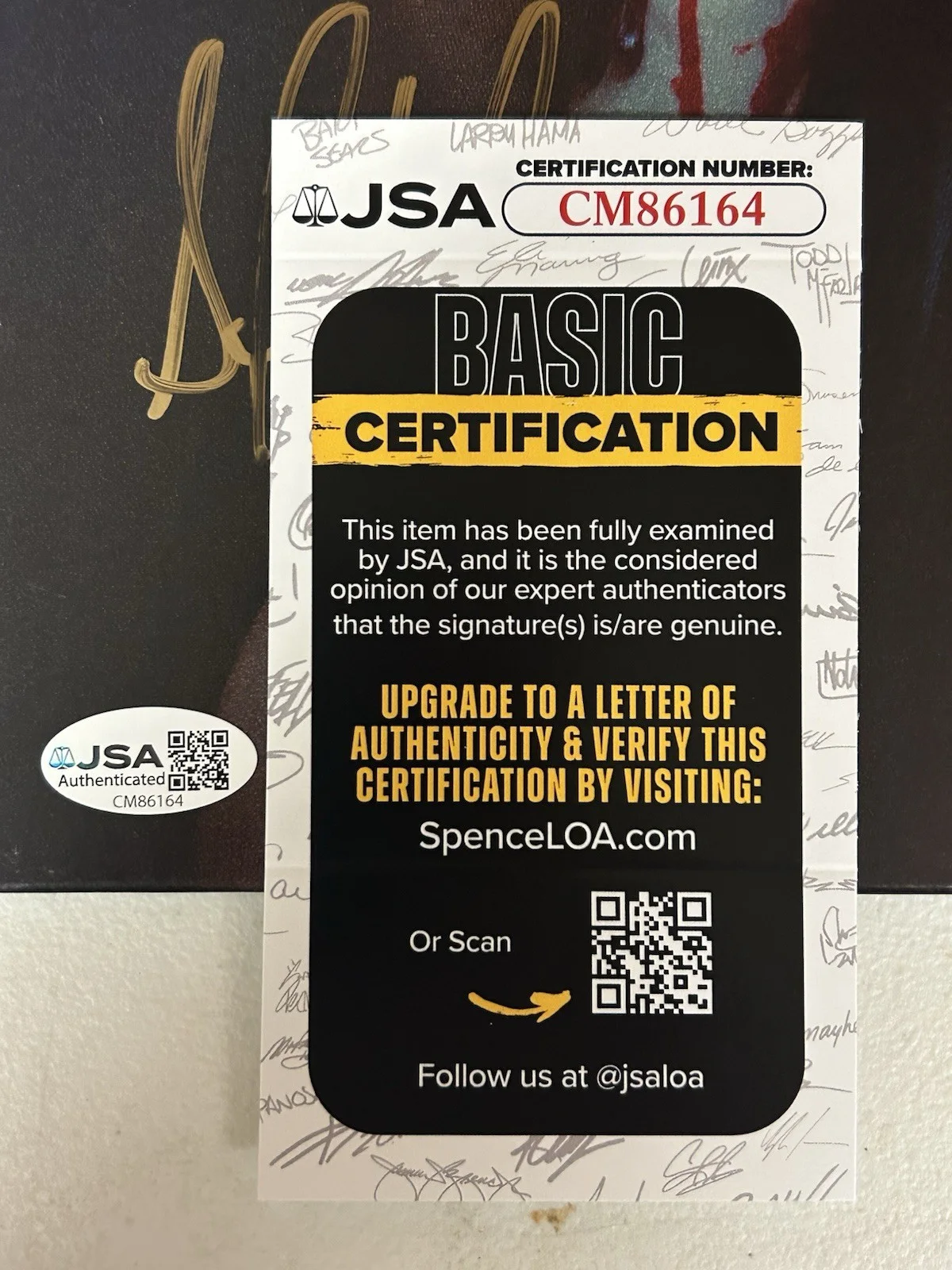 FIT FOR A KING AUTOGRAPHED SIGNED HELL WE CREATE LP VINYL ALBUM JSA COA #CM86164, изображение 3