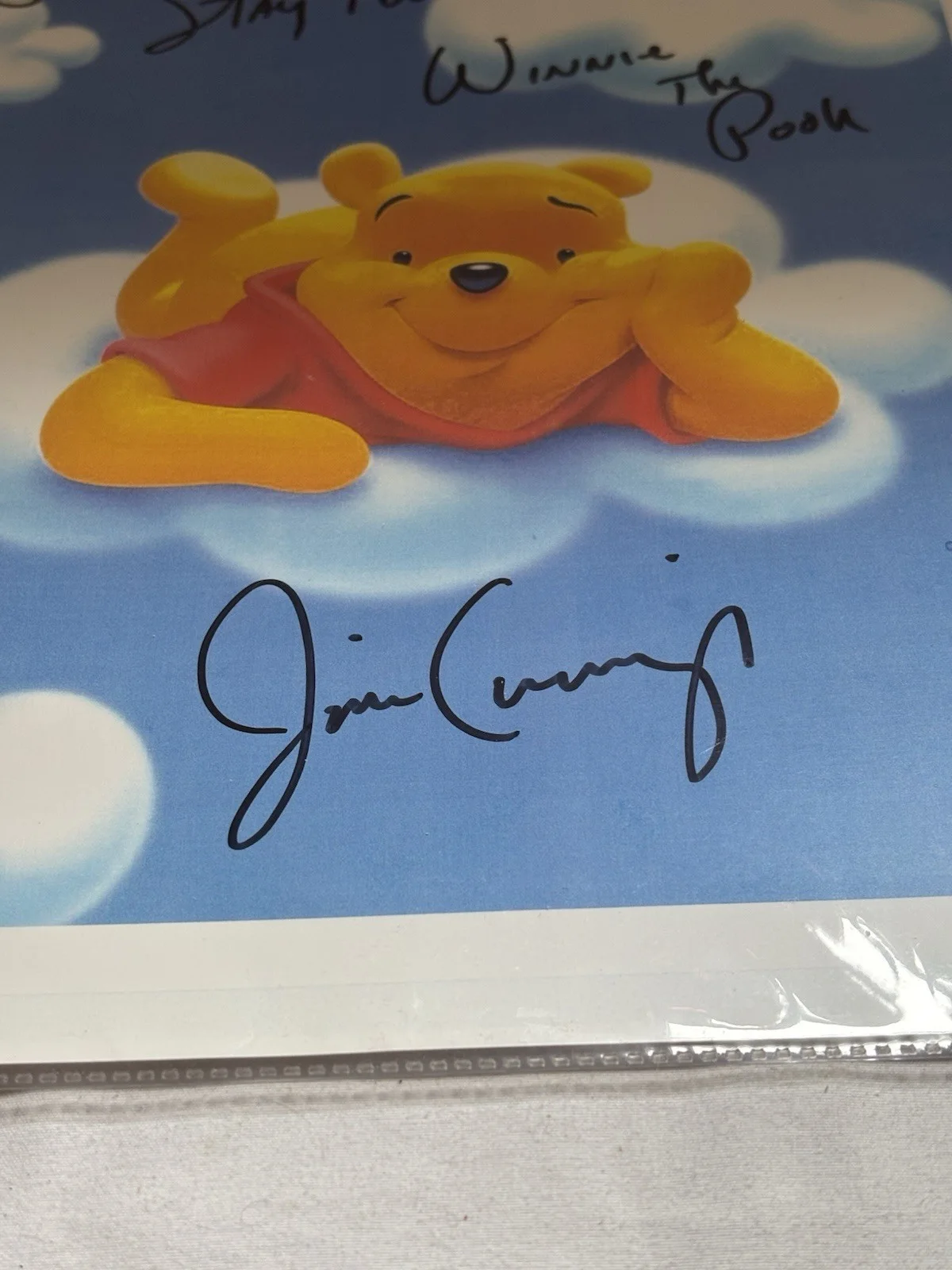 Jim Cummings — Jim Cummings INSCRIBED “Winnie the Pooh Lying On A Cloud”. 11x14 Photo. STRIKING, изображение 3
