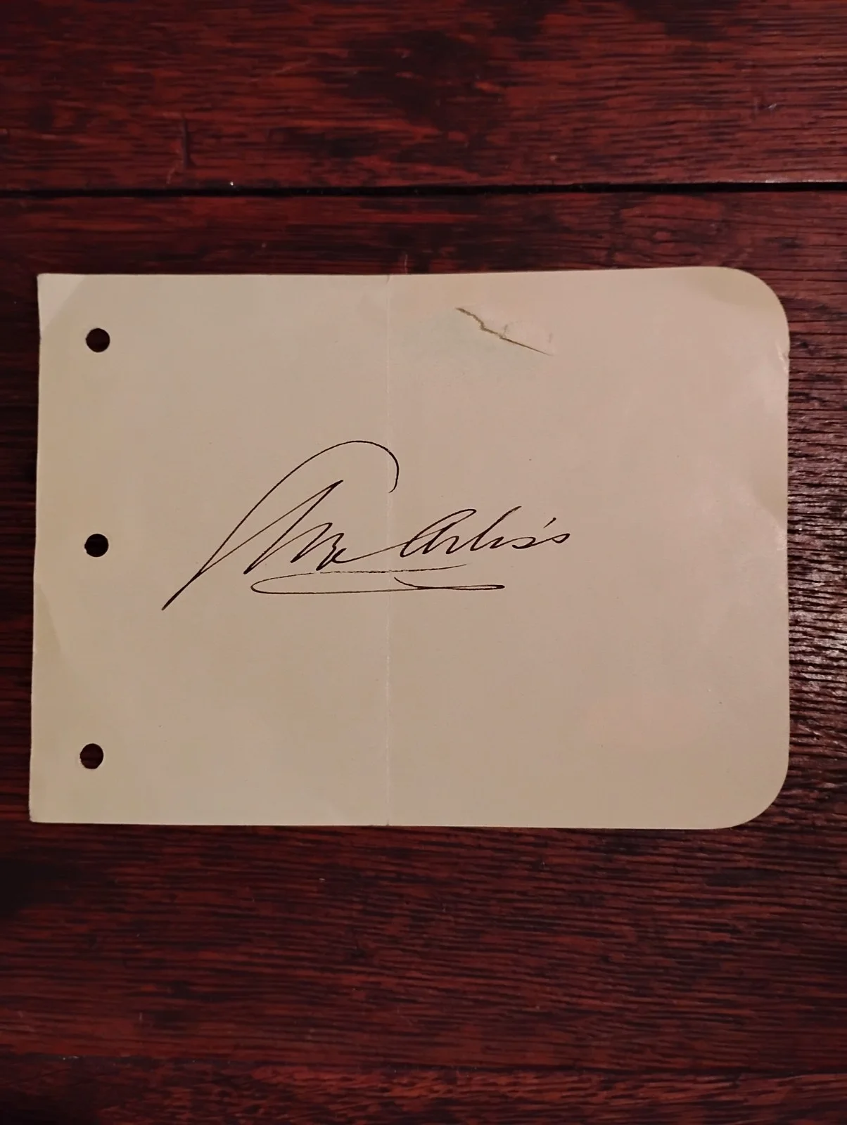 George Arliss — Vintage 1932 George Arliss Signed Album Page 4 X 6 Autographed W/JSA