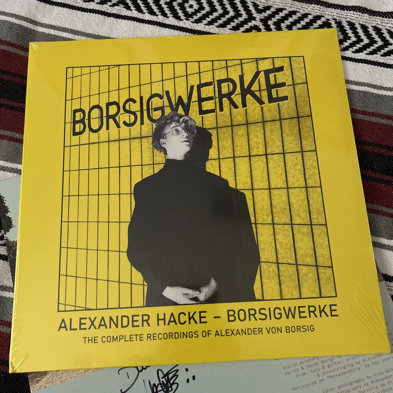 1 day SALE Alexander Hacke Borsigwerke Vinyl set Signed #244/500 Neubauten, изображение 2