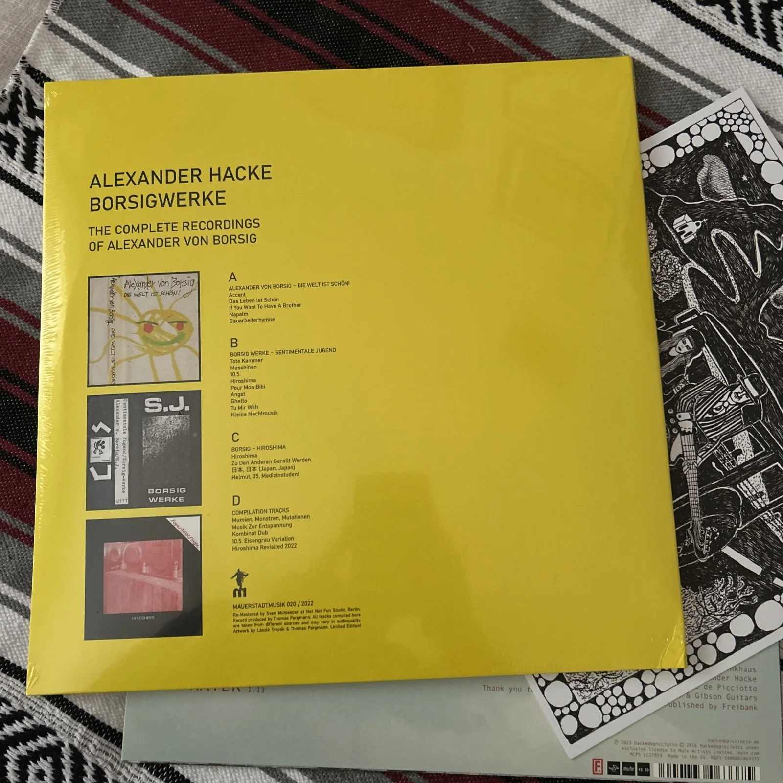 1 day SALE Alexander Hacke Borsigwerke Vinyl set Signed #244/500 Neubauten, изображение 3
