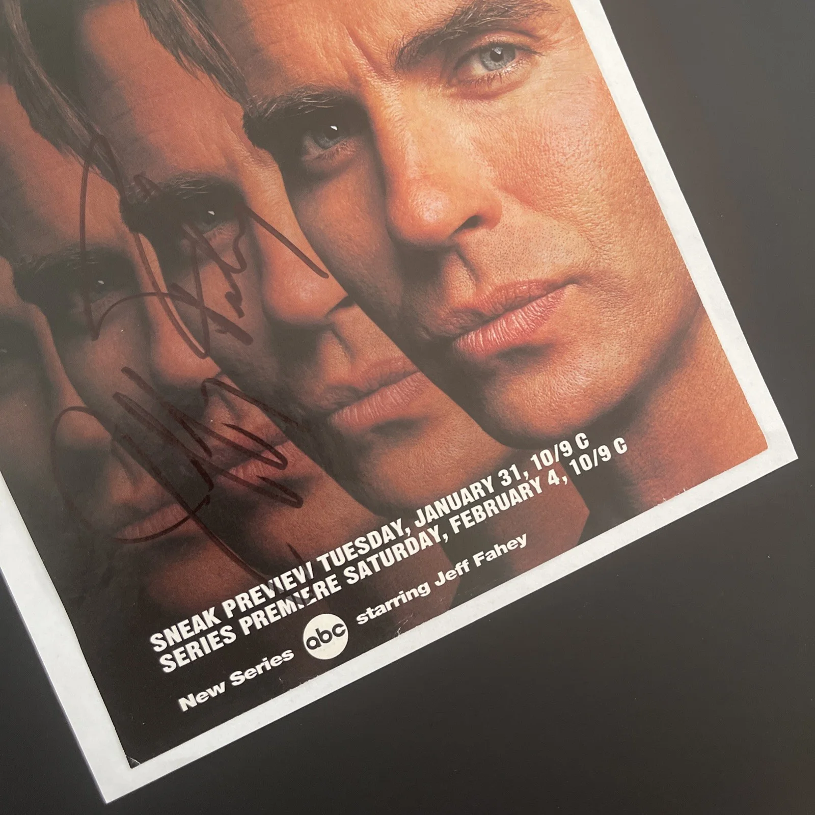 JEFF FAHEY The Marshal: Hand Signed Original Celebrity Magazine Ad 8 x 10” / KSK, изображение 4