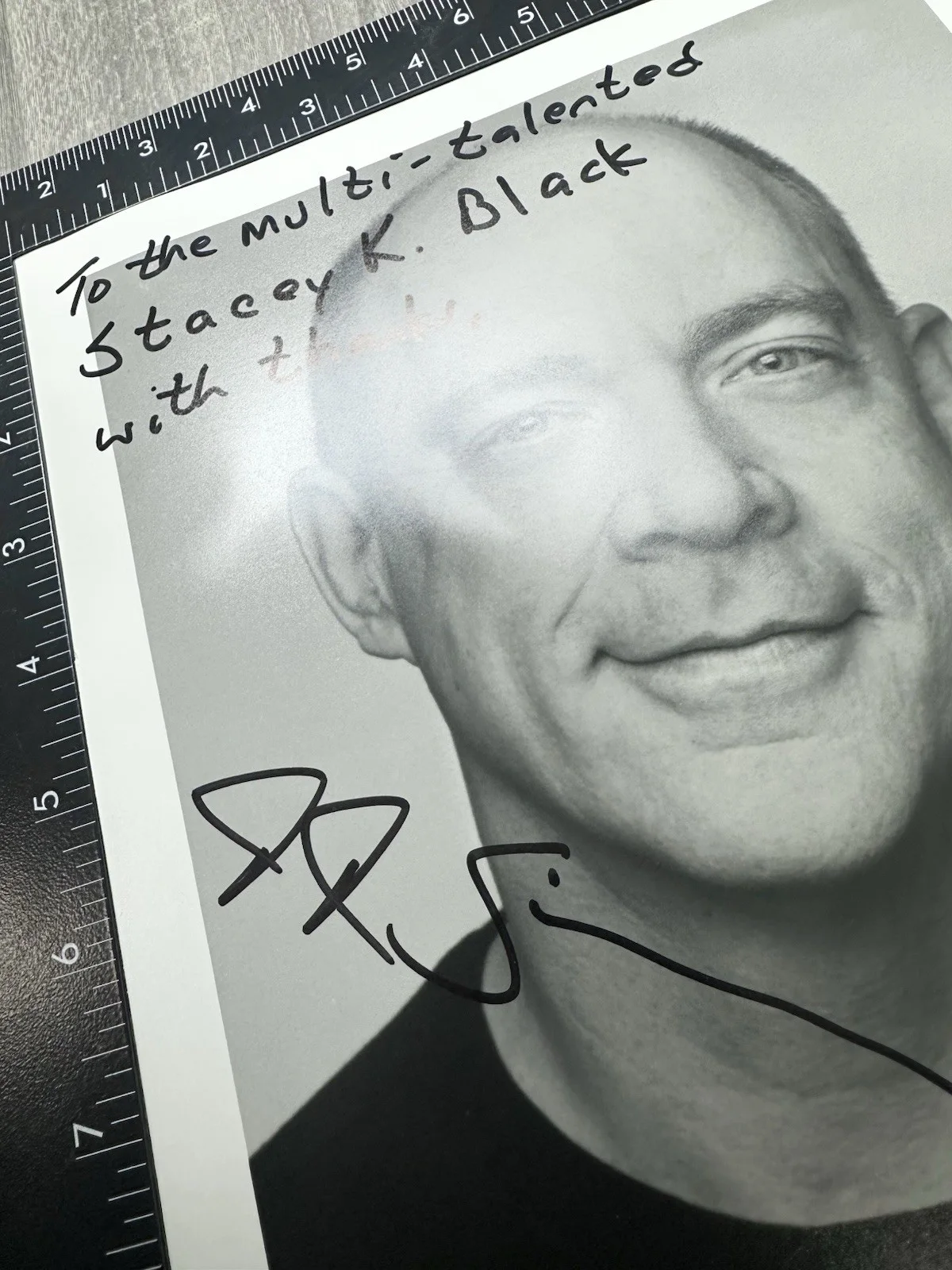 J.K. Simmons — 🔵 J.K. Simmons Autographed 8x10 Photo Inscribed To Stacey K Black Signed Photo, изображение 2