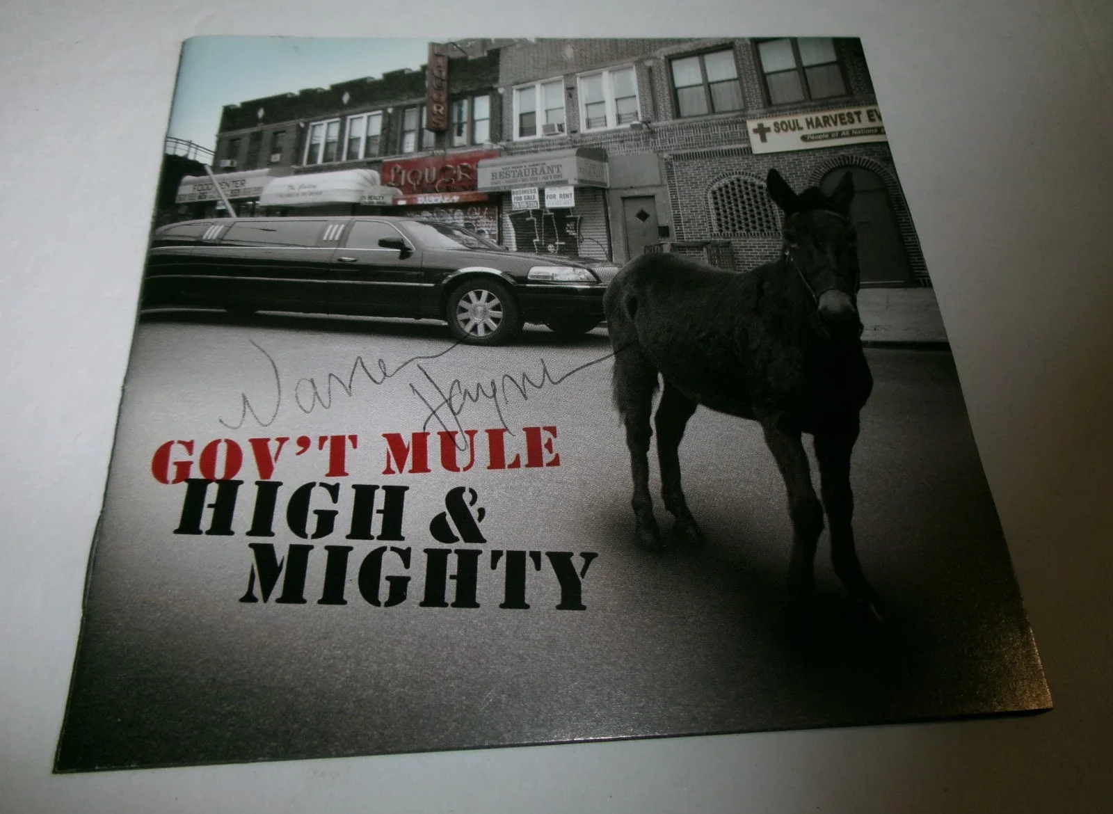 FRAMED Gov't Mule High & Mighty CD Cover Signed By Warren Hayes JSA CERT, изображение 2