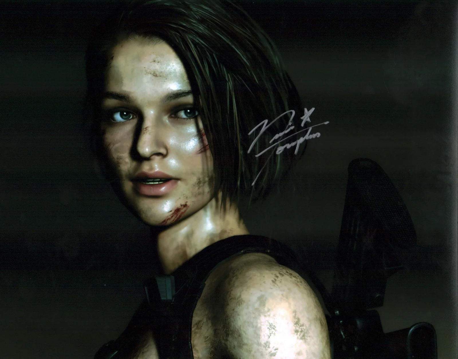 Nicole Tompkins — Nicole Tompkins Resident Evil 11x14 Cast Signed Photo Poster JSA Certified Auto