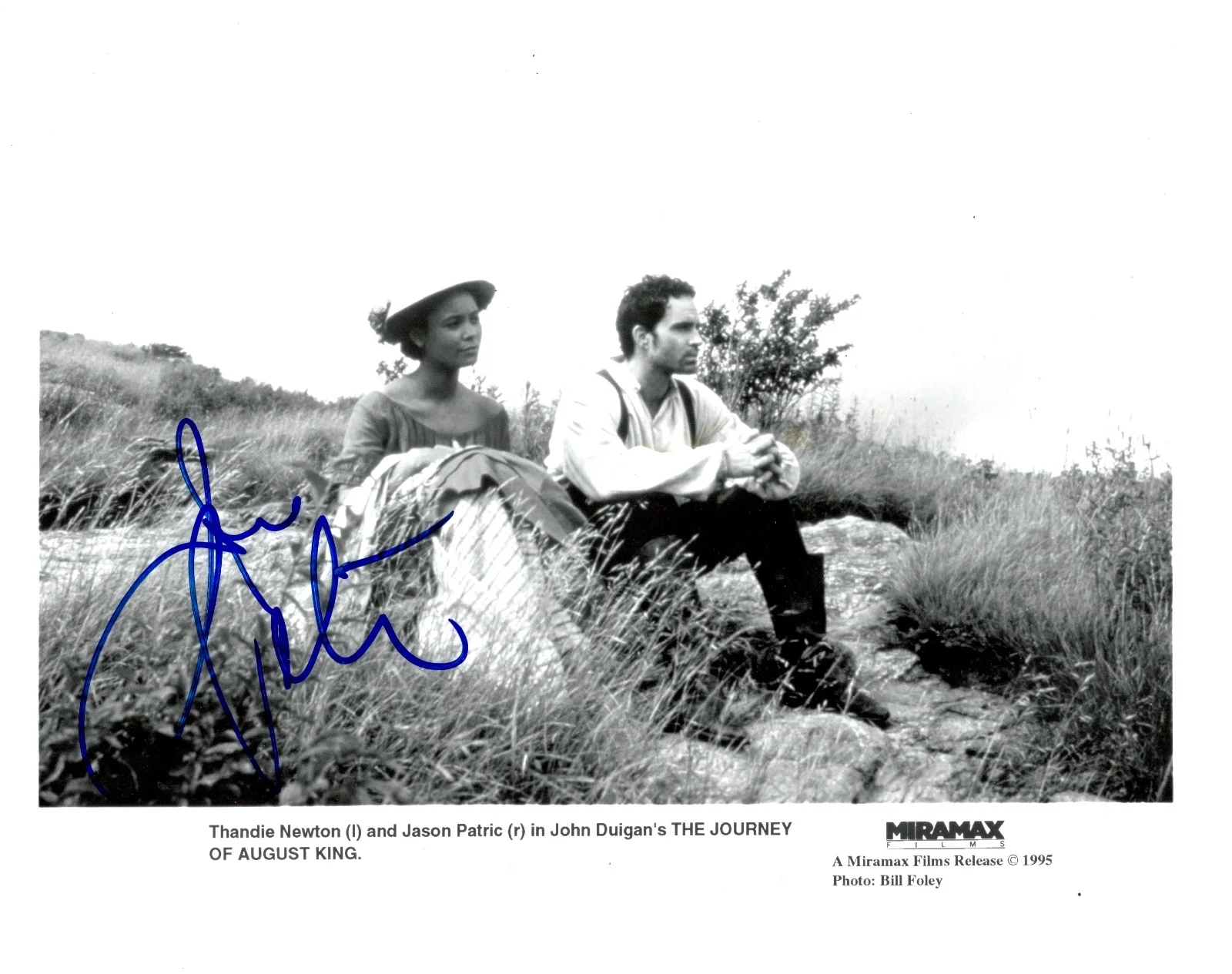 Jason Patric — Jason Patric signed Thandie Newton' The Journey 8X10 photo - Narc, The Lost Boys