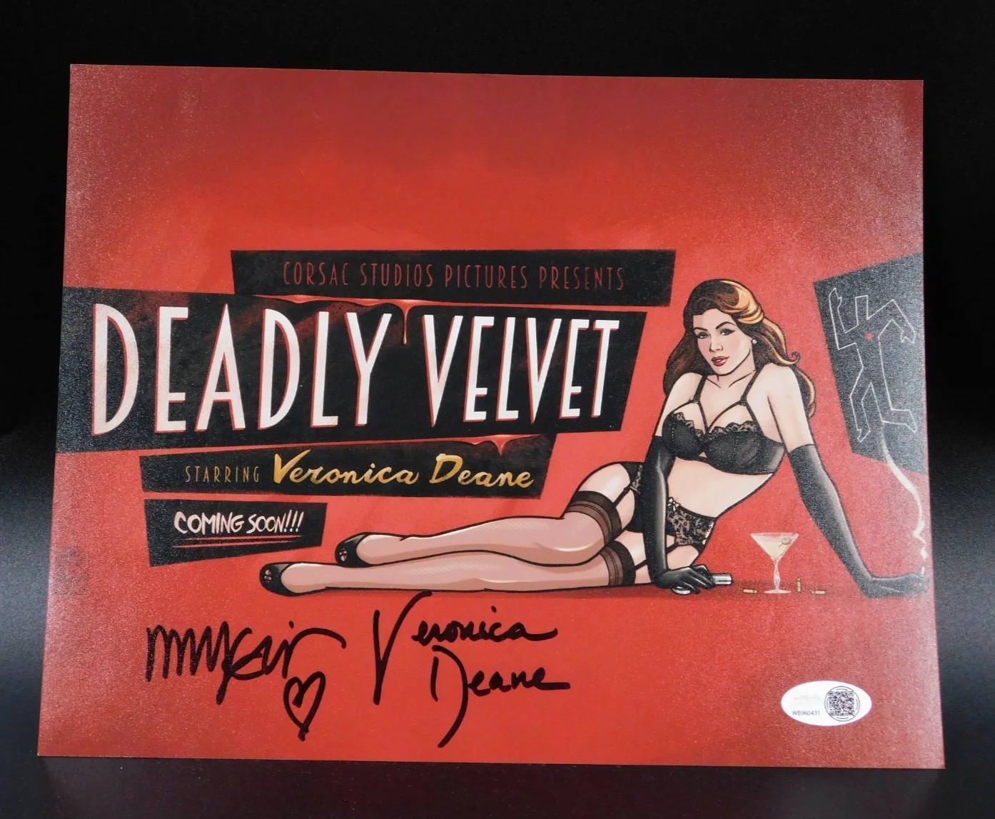 Mary McDonald-Lewis — Mary McDonald-Lewis Signed/Autographed 8x10 Photo Archer Deadly Velvet JSA