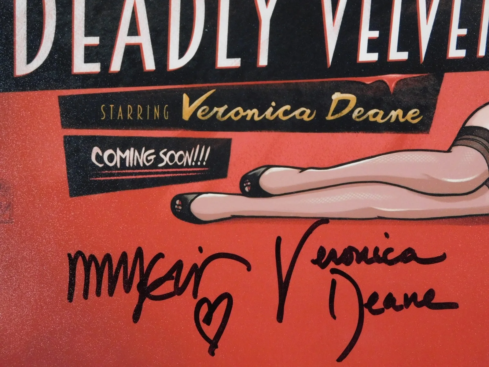 Mary McDonald-Lewis — Mary McDonald-Lewis Signed/Autographed 8x10 Photo Archer Deadly Velvet JSA, изображение 2