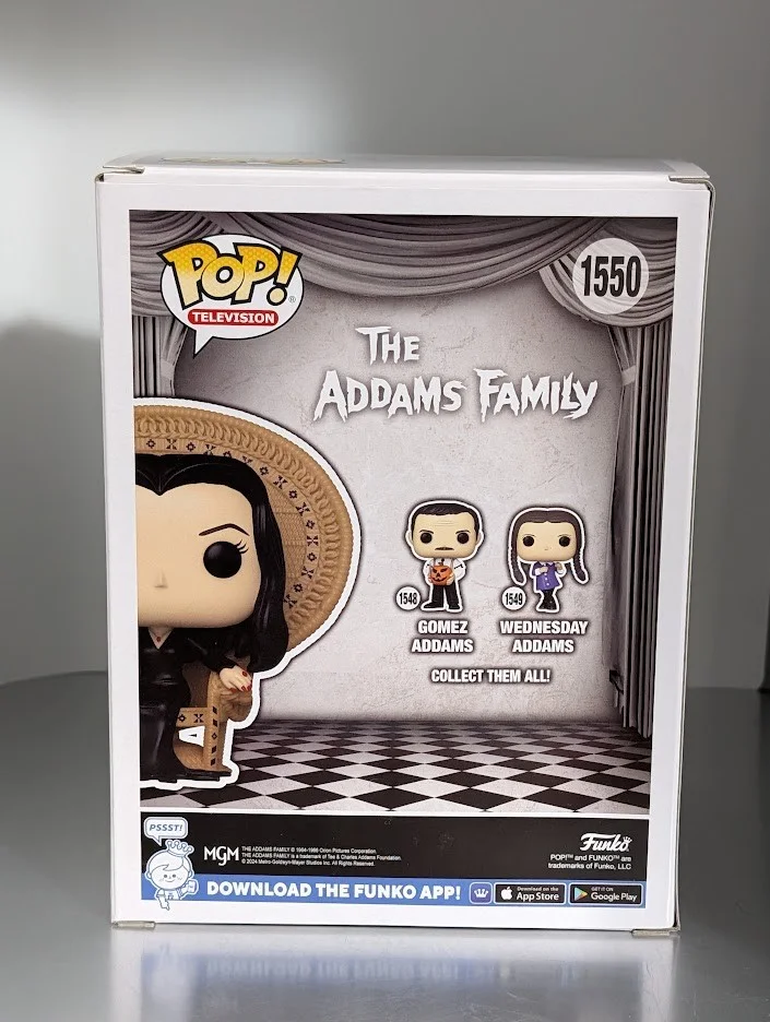 Anjelica Huston — Anjelica Huston Signed Funko Pop #1550 Morticia Addams The Addams Family Blue, изображение 3