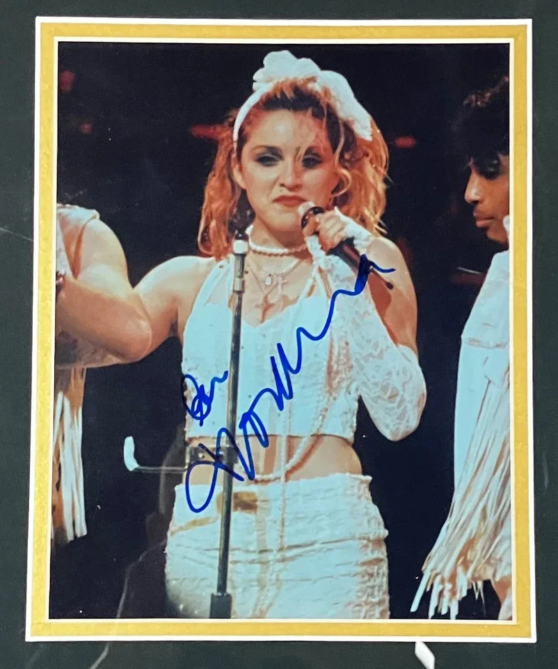Madonna Signed Framed Photo W/ COA, image 2