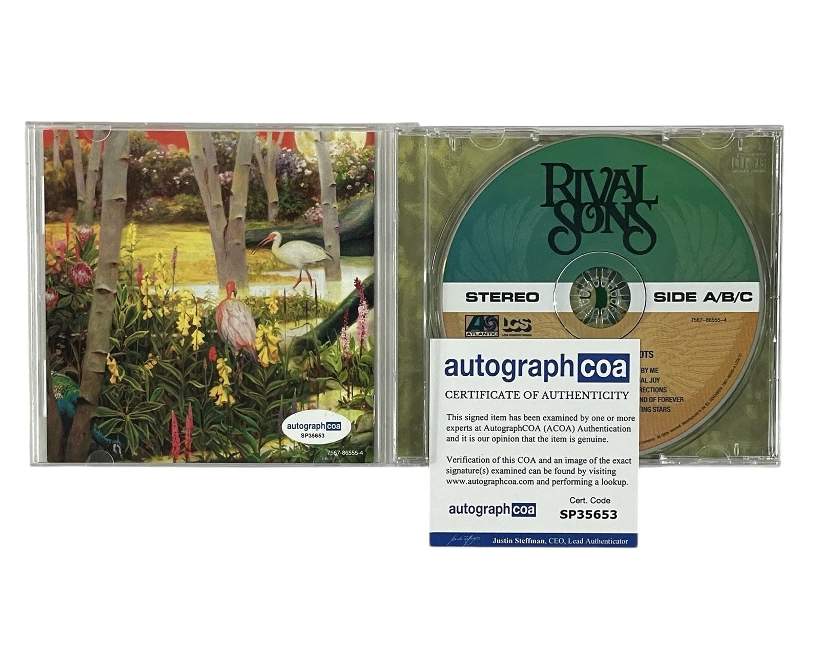 Rival Sons Autographed Feral Roots CD Band Signed All Four Members ACOA COA 🎸, image 4