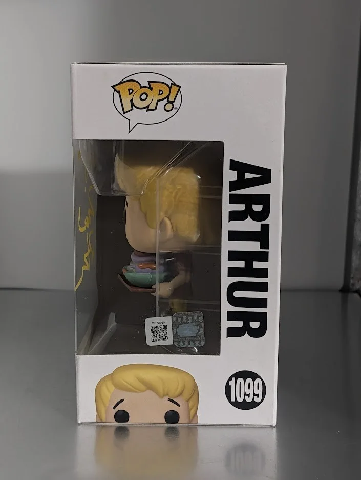 Richard Reitherman — Richard Reitherman Signed Quoted Funko Pop #1099 Arthur The Sword in the Stone, image 2