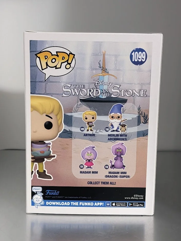 Richard Reitherman — Richard Reitherman Signed Quoted Funko Pop #1099 Arthur The Sword in the Stone, image 3