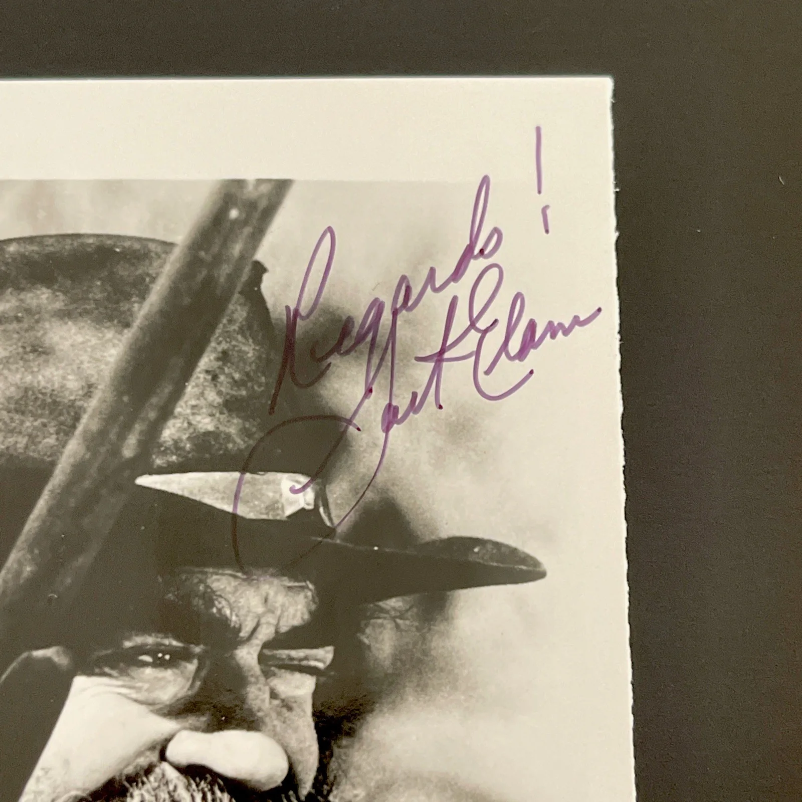 JACK ELAM Western Film Legend: Hand Signed Celebrity Photo 3.5 x 5” / KSK, изображение 2