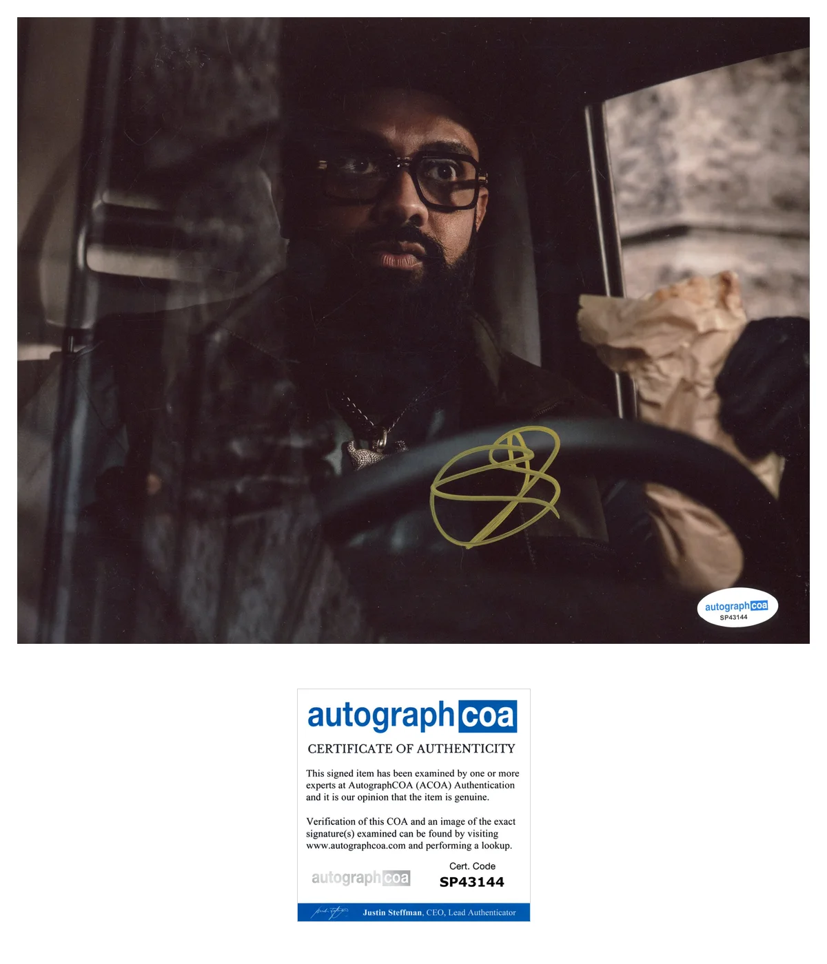 Guz Khan — Guz Khan Signed Autographed ARMY OF THIEVES 8x10 Photo EXACT Proof ACOA Bait, изображение 5