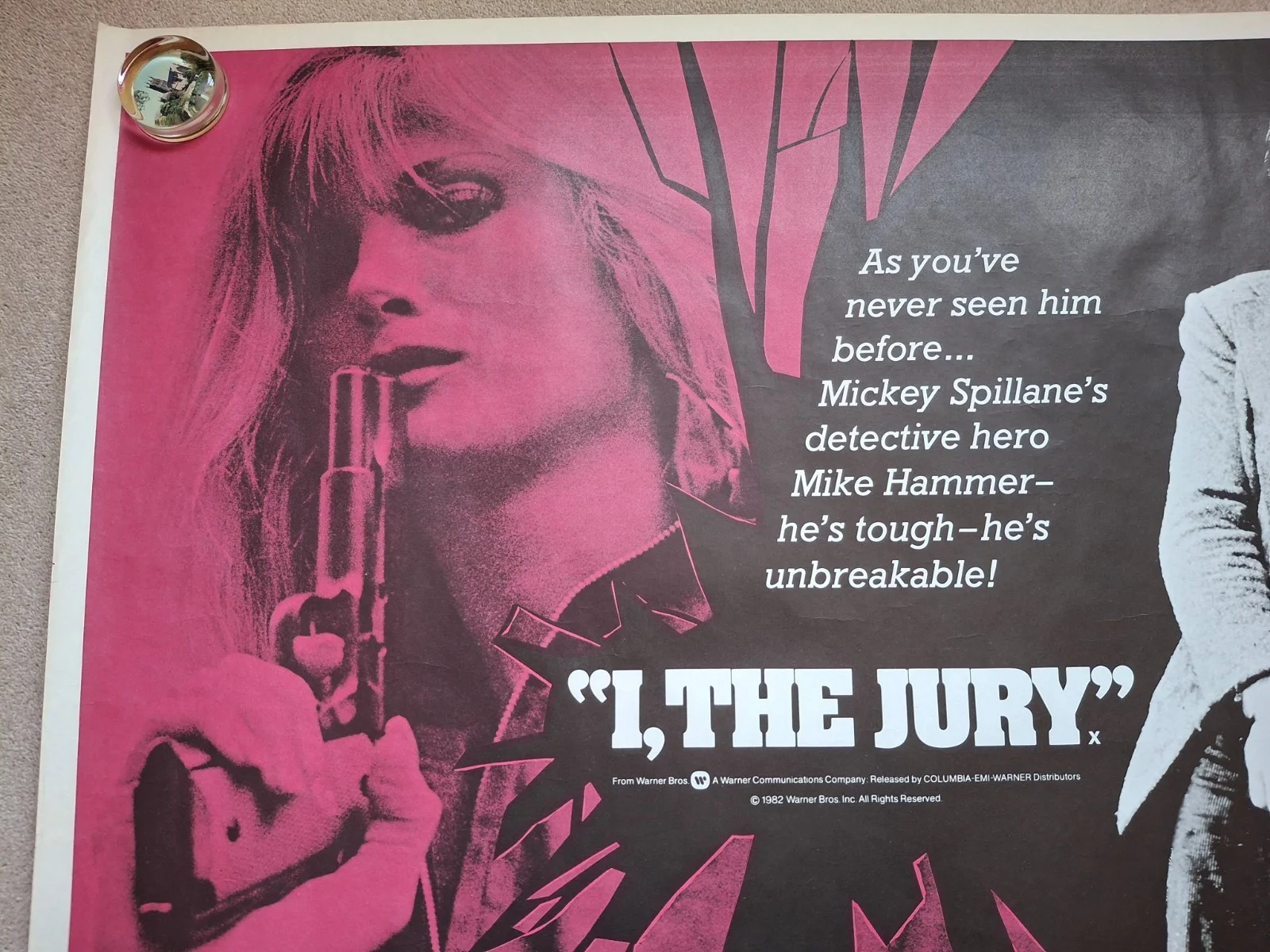 I, The Jury Rare & Original Quad Film Cinema Movie Poster, изображение 3