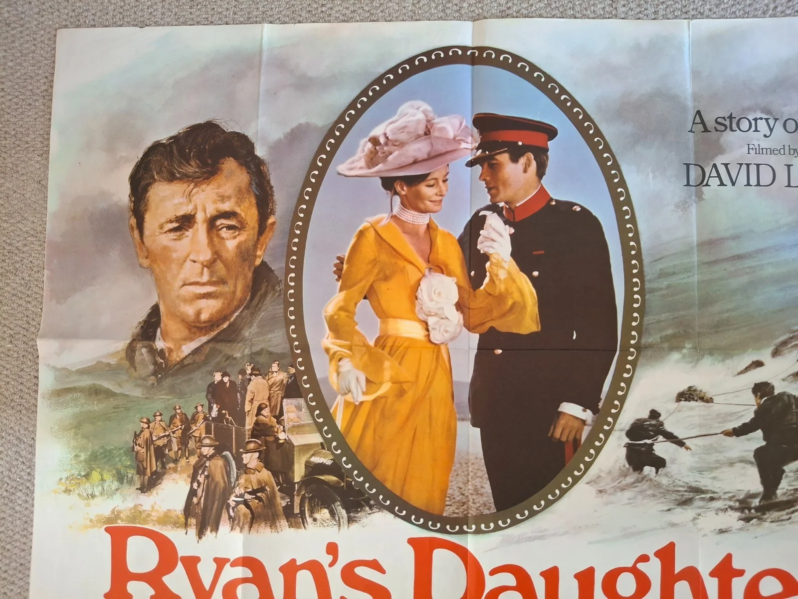 Ryan's Daughter Rare & Original Quad Cinema Movie Film Poster, изображение 3
