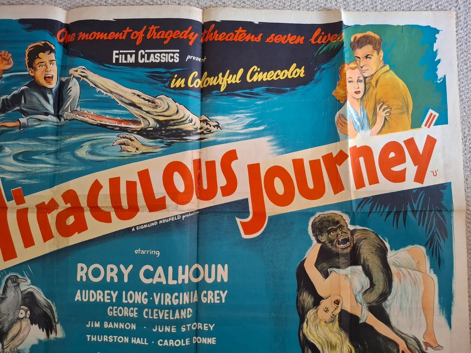 Miraculous Journey Rare & Original Film Cinema Movie Quad Poster 40 x 30 inches, изображение 4