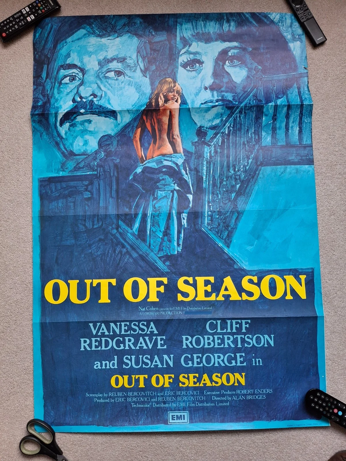 Out of Season Rare & Original UK One Sheet Film Cinema Movie Poster Susan George, изображение 2