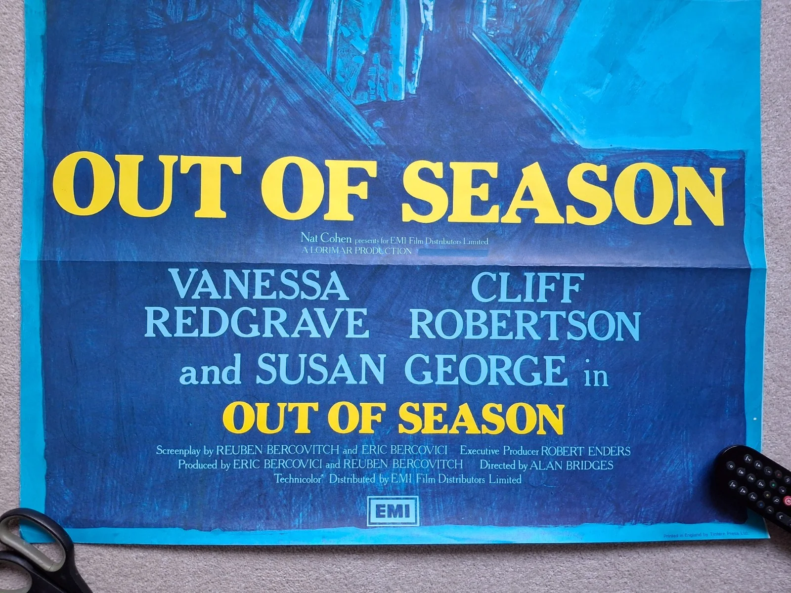 Out of Season Rare & Original UK One Sheet Film Cinema Movie Poster Susan George, изображение 3