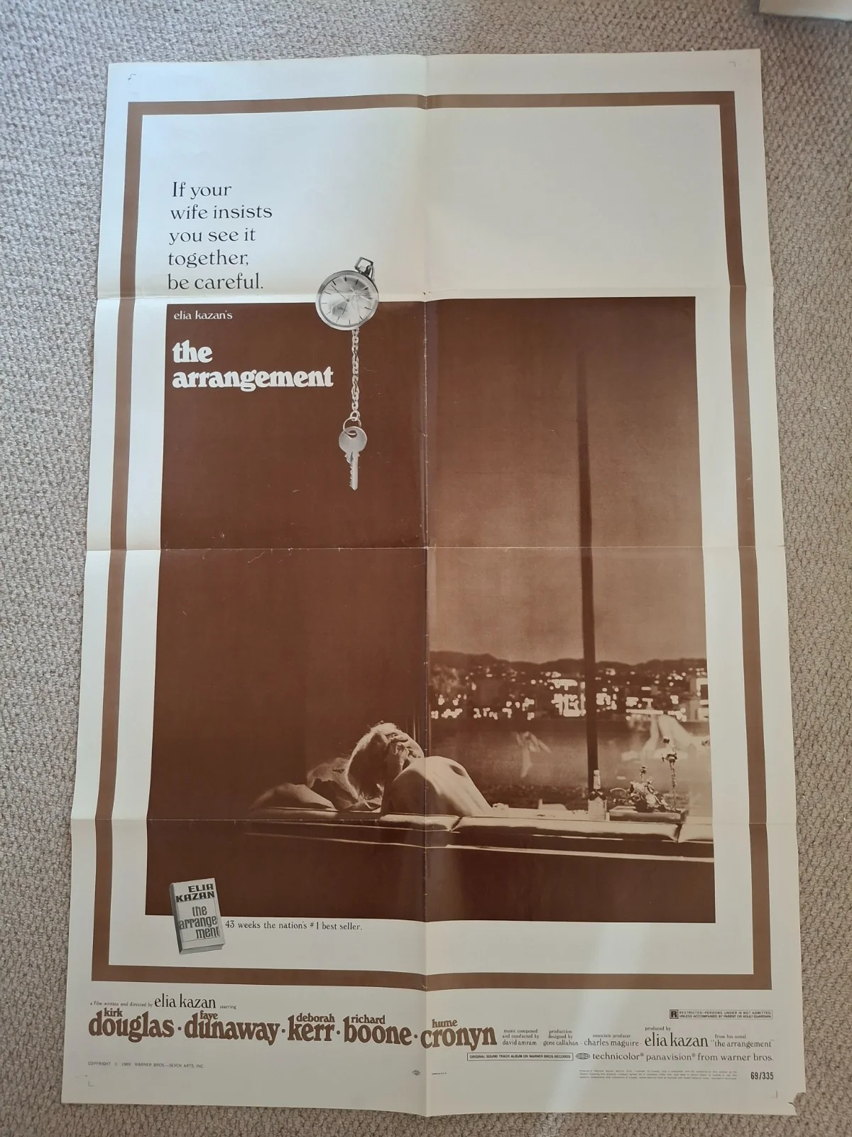 The Arrangement Rare Original US One Sheet Cinema Movie Poster 27x41 Vintage, изображение 2