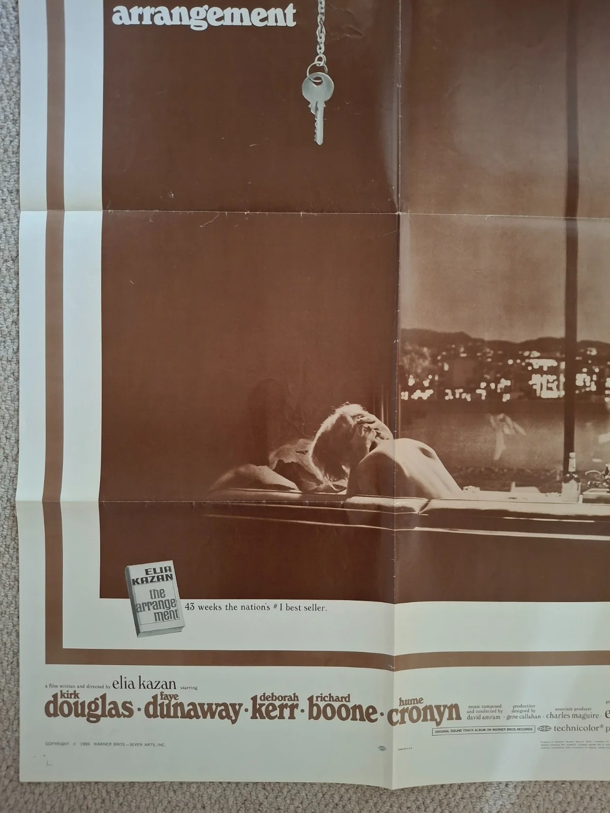 The Arrangement Rare Original US One Sheet Cinema Movie Poster 27x41 Vintage, изображение 5