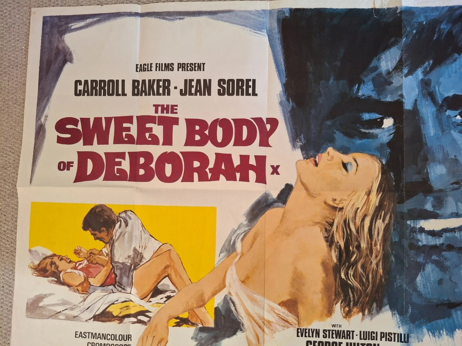 Sweet Body of Deborah Rare & Original Quad Cinema Movie Film Poster, изображение 3