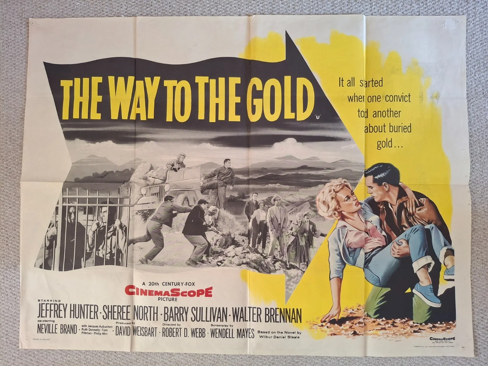 The Way To The Gold Rare & Original Quad Cinema Movie Film Poster, изображение 2