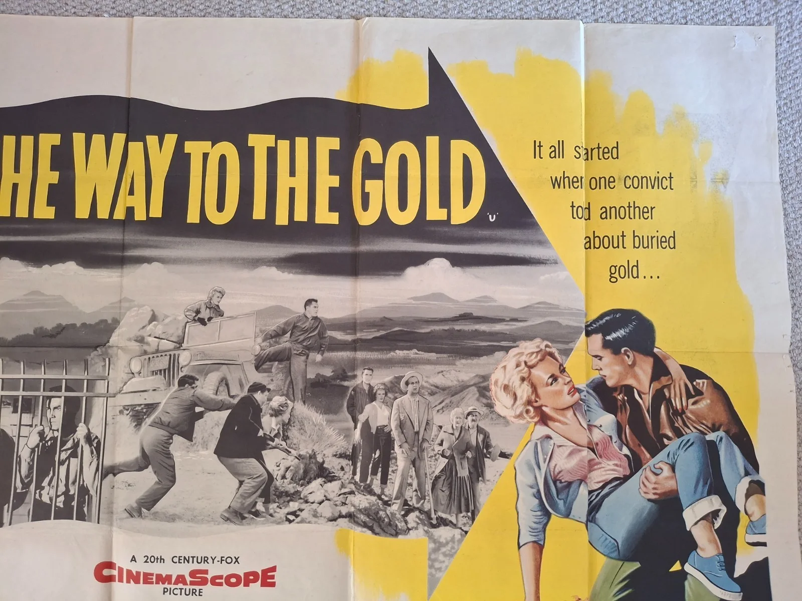 The Way To The Gold Rare & Original Quad Cinema Movie Film Poster, изображение 4