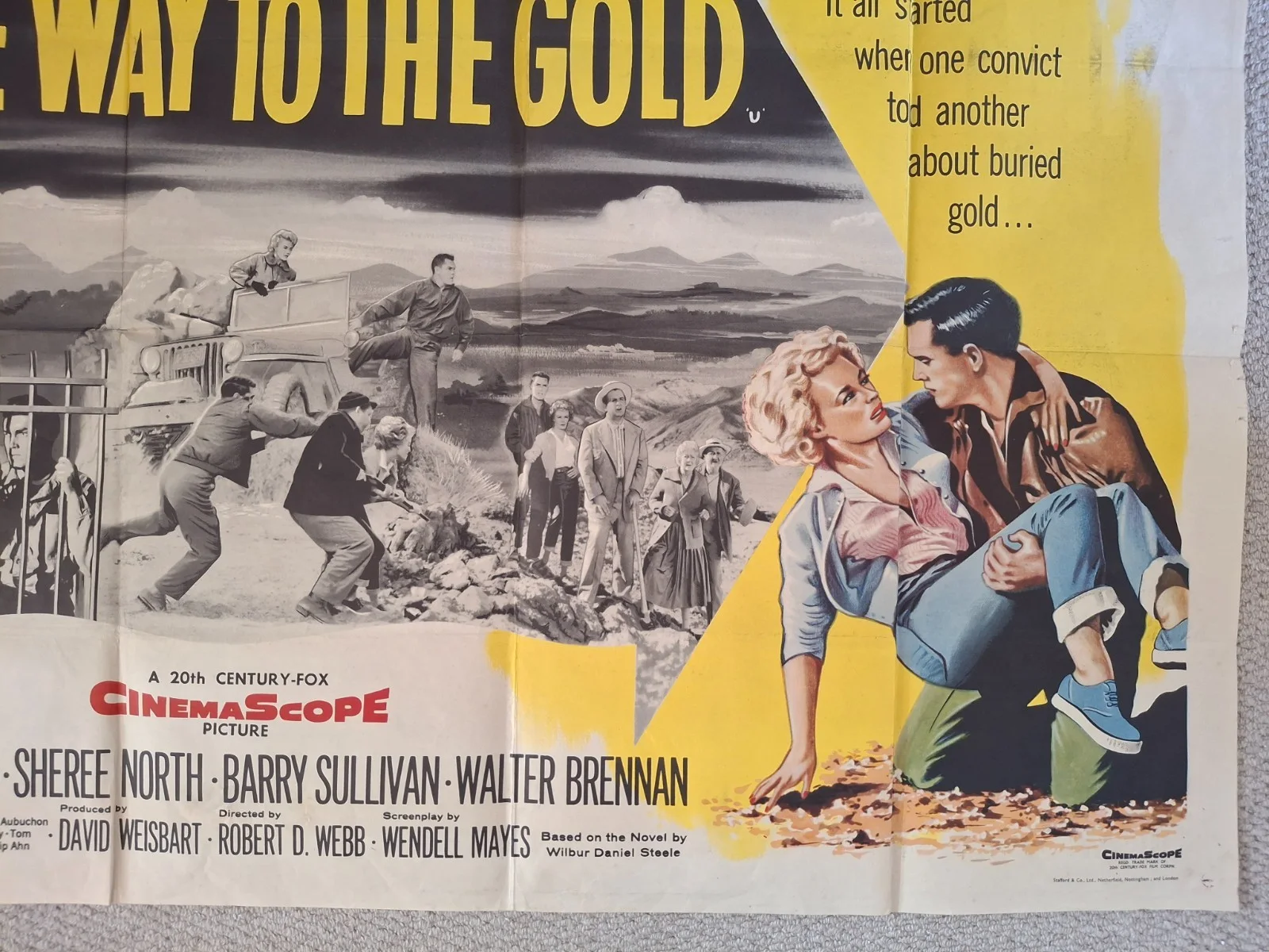 The Way To The Gold Rare & Original Quad Cinema Movie Film Poster, изображение 5