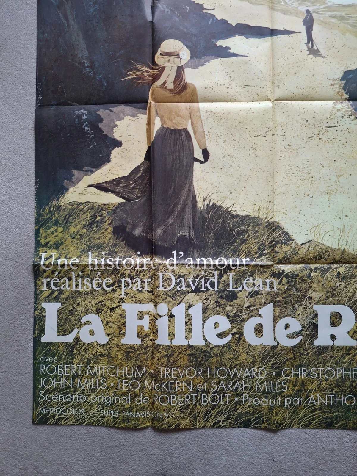 Ryan's Daughter Rare Original French Movie Poster 47x63 David Lean, изображение 4