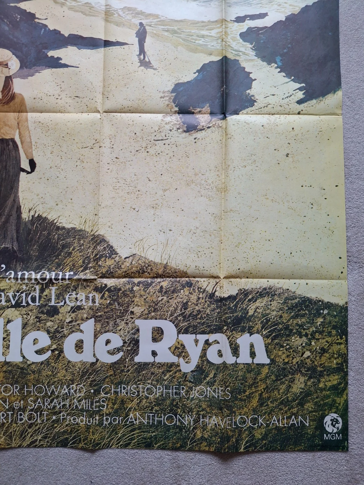 Ryan's Daughter Rare Original French Movie Poster 47x63 David Lean, изображение 5