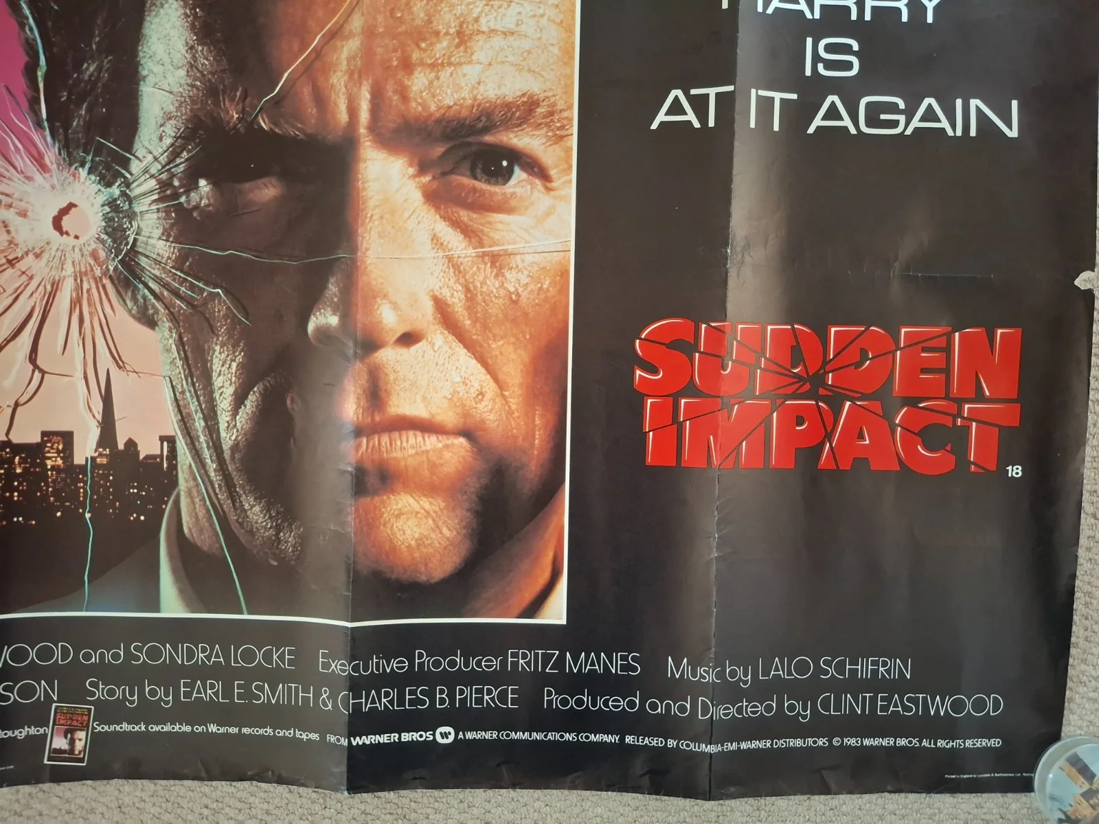 Sudden Impact Rare & Original Film Cinema Movie Quad Poster 40 x 30 inches, изображение 5