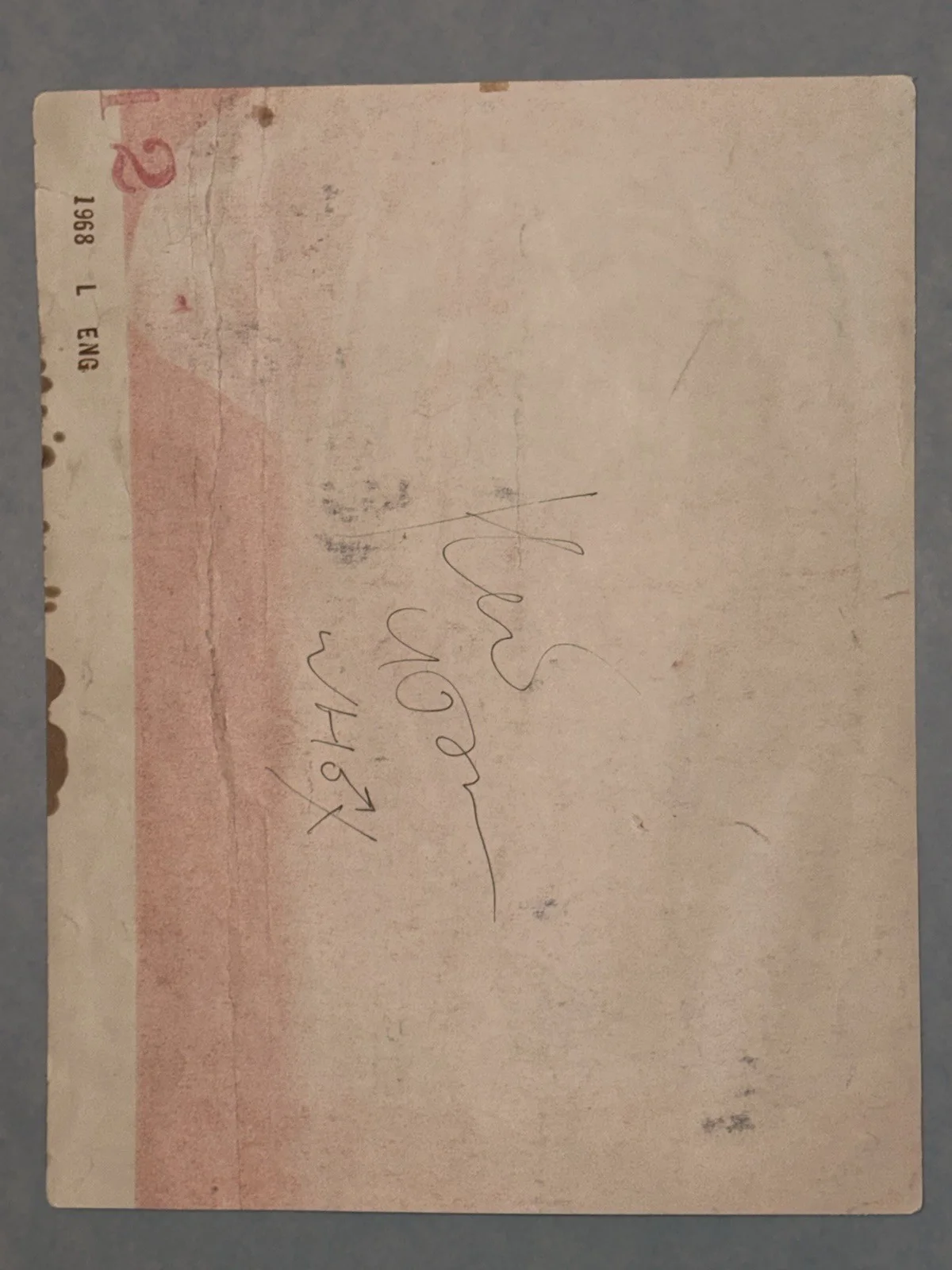 Keith Moon Hand-Signed "The Who" Poster Cutout — Stamped 1968 England Autograph, изображение 4
