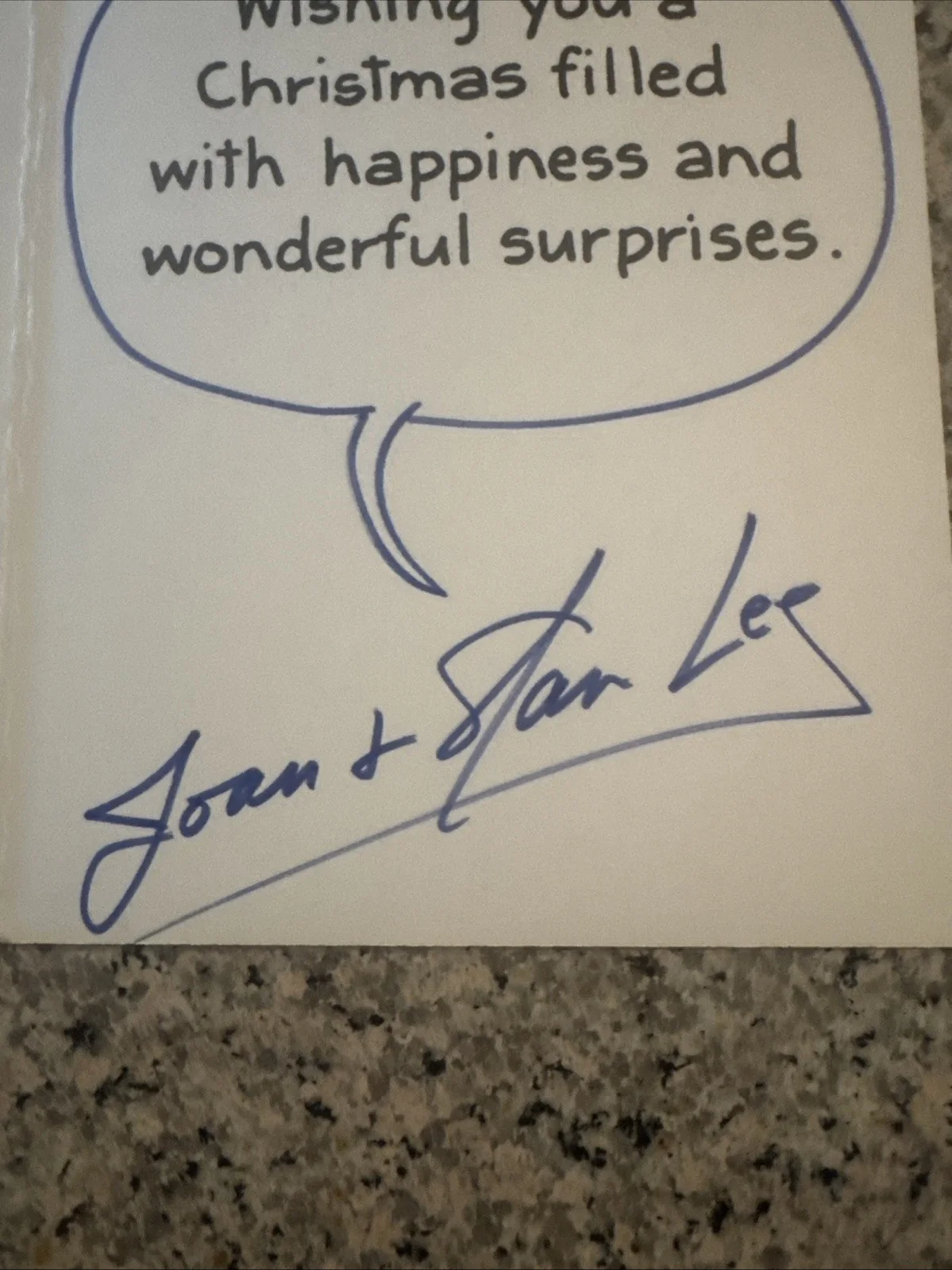 Stan Lee Autographed Holiday Cards - Five Cards, image 3