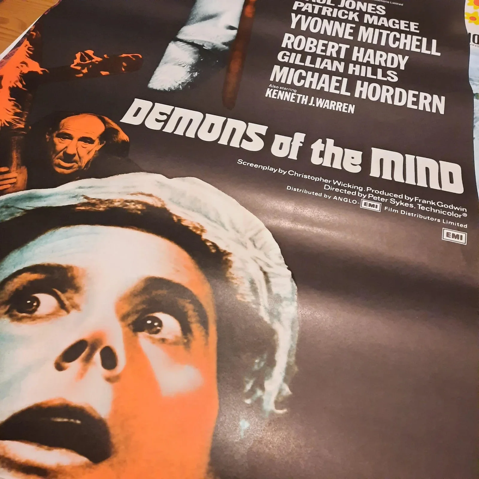 Demons of the Mind Original Film Poster 1970, изображение 2