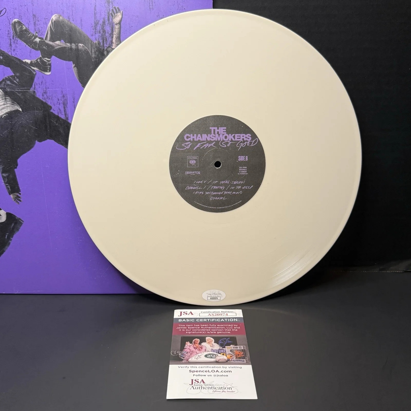 The Chainsmokers Signed Vinyl Autographed Album Drew & Alex JSA Coa EDM Proof, изображение 4