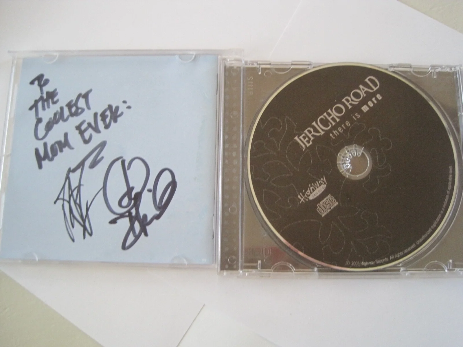 Jericho Road CD Signed "To the Coolest Mom Ever", image 2