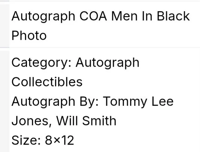 WILL SMITH, TOMMY LEE JONES ORIGINAL AUTOGRAPHS ON 8X12" COOL PHOTO W/ COA ✔️, изображение 2