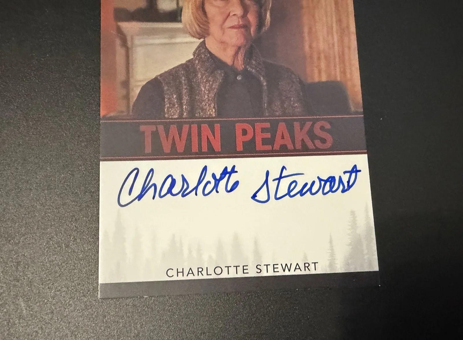 Charlotte Stewart Signed Twin Peaks Auto Card Betty Briggs Autograph, image 2